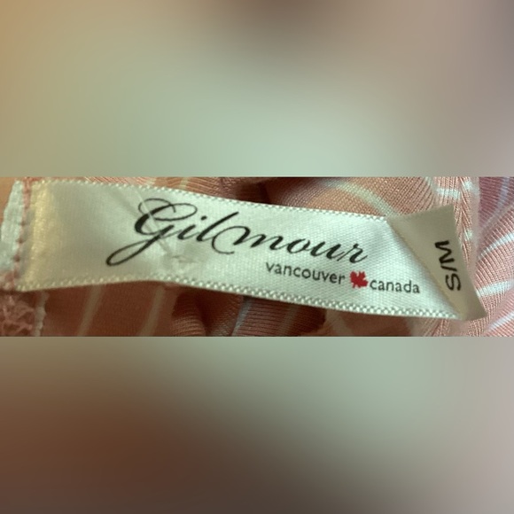 Gilmore Bamboo Pink And White Striped Tank Dress S/M New With Tags - Picture 13 of 15